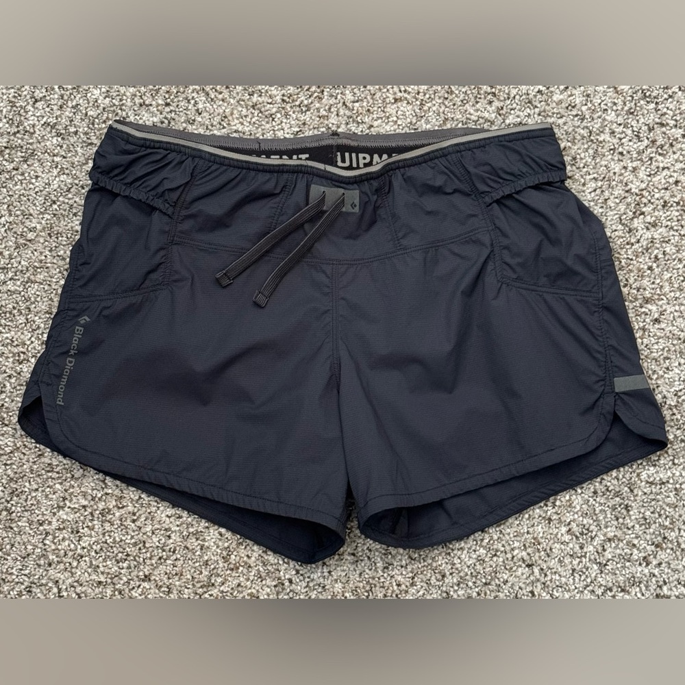 Black Diamond Women's Black Run Shorts 3.5 inch inseam